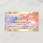 Professional Makeup Artist Lash Gold Holograaf Visitekaartje (Achterkant)