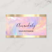 Professional Makeup Artist Lash Gold Holograaf Visitekaartje (Voorkant)