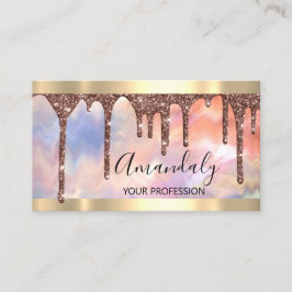 Professional Makeup Artist Lash Roos Gold Holograd Visitekaartje