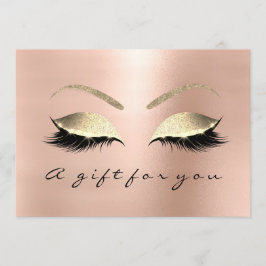 Professional Makeup Artist Lashes Extension Gold Kaart