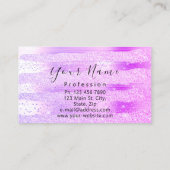 Professional Makeup Artist Lashes Extension Roze Visitekaartje (Achterkant)