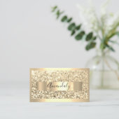 Professional Makeup Artist Lashes Gold Glitter Visitekaartje (Staand voorkant)