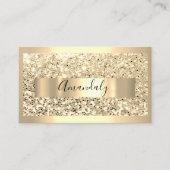 Professional Makeup Artist Lashes Gold Glitter Visitekaartje (Voorkant)