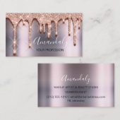 Professional Makeup Artist Lashes Roos Blush Grey Visitekaartje (Voorkant / Achterkant)