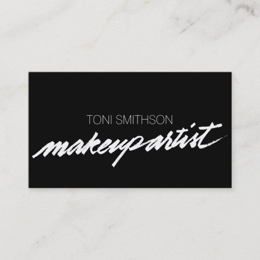 Professional Makeup Artist MUA Visitekaartje (Voorkant)