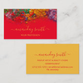 Professional Makeup Artist Rainbow Abstract Visitekaartje (Voorkant / Achterkant)