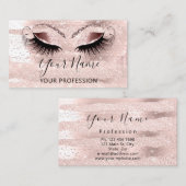 Professional Makeup Artist Roos Confetti Eyelash Visitekaartje (Voorkant / Achterkant)