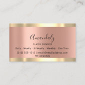 Professional Makeup Artist Roos Gold Lashes Visitekaartje (Achterkant)