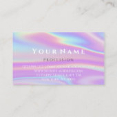 Professional Makeup Artist Unicorn Holografiek Visitekaartje (Achterkant)