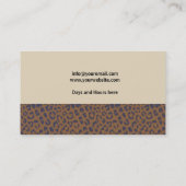 Professional Makeup Artist Visitekaartje (Achterkant)