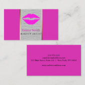 Professional Makeup Artist Visitekaartje (Voorkant / Achterkant)