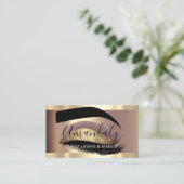 Professional Makeup Artist Waxing Lash Extension Visitekaartje (Staand voorkant)