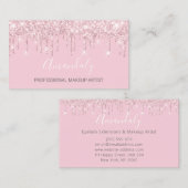 Professional Makeup artistieke moderne roze drijft Visitekaartje (Voorkant / Achterkant)