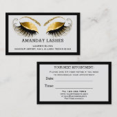 Professional Makeup-Benoemingskaart grijs zwart Visitekaartje (Voorkant / Achterkant)