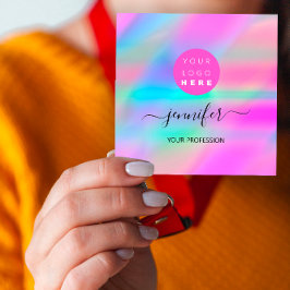 Professional Makeup Boutique Logo QR Code Artistic Vierkante Visitekaartje