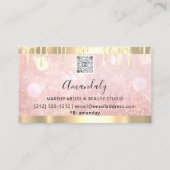 Professional Makeup Esthetician Lash QR Logo Drive Visitekaartje (Achterkant)