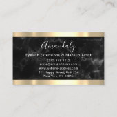 Professional Makeup Eyelash Extension Roos Marble Visitekaartje (Achterkant)