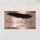Professional Makeup Eyelash Logo QRCODE Visitekaartje (Voorkant)