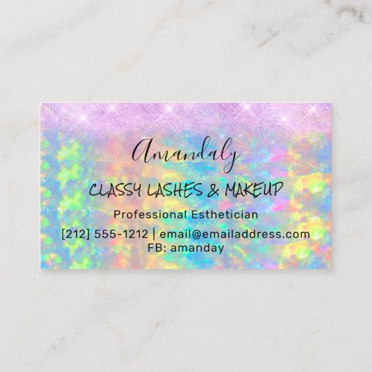 Professional Makeup Eyelash Microblade Drivers SPA Visitekaartje (Achterkant)