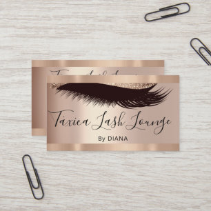 Professional Makeup Eyelash Roos Glitter QRCODE Visitekaartje