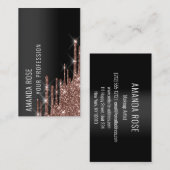 Professional Makeup EyelashEvent Planner Drip Roos Visitekaartje (Voorkant / Achterkant)