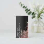 Professional Makeup EyelashEvent Planner Drip Roos Visitekaartje (Staand voorkant)