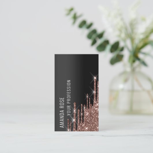 Professional Makeup EyelashEvent Planner Drip Roos Visitekaartje (Staand voorkant)