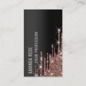 Professional Makeup EyelashEvent Planner Drip Roos Visitekaartje (Voorkant)