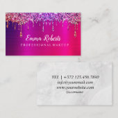 Professional Makeup Glitter Visitekaartje (Voorkant / Achterkant)