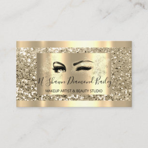 Professional Makeup Gold omwoeld Glitter Spark Visitekaartje