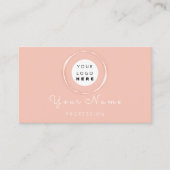 Professional Makeup Hair Wax Lashes Roos Modern Afsprakenkaartje (Voorkant)