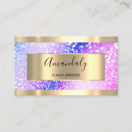 Professional Makeup Holograaf Gold Glitter Roze Visitekaartje