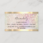 Professional Makeup Holograaf Roos Gold Glitter Bu Visitekaartje (Achterkant)