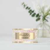 Professional Makeup Holograaf Roos Gold Glitter Bu Visitekaartje (Staand voorkant)