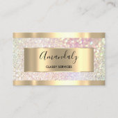 Professional Makeup Holograaf Roos Gold Glitter Bu Visitekaartje (Voorkant)