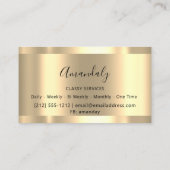 Professional Makeup Holograaf Roos Gold Glitter Visitekaartje (Achterkant)