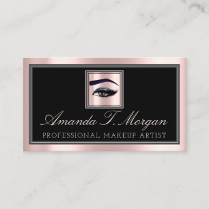 Professional Makeup Lash Extension Brow roze Black Visitekaartje