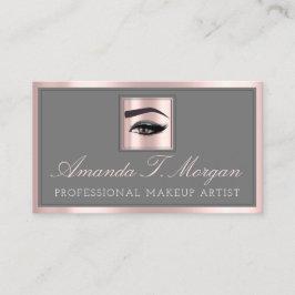 Professional Makeup Lash Extension Brows Grey Roos Visitekaartje