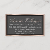 Professional Makeup Lash Extension Elegant Roos Visitekaartje (Achterkant)