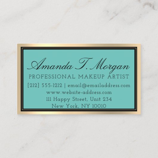 Professional Makeup Lash Extension Eyebrow Blauwgr Visitekaartje (Achterkant)