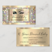 Professional Makeup Lashes Brows Holograaf Eyes Visitekaartje (Voorkant / Achterkant)