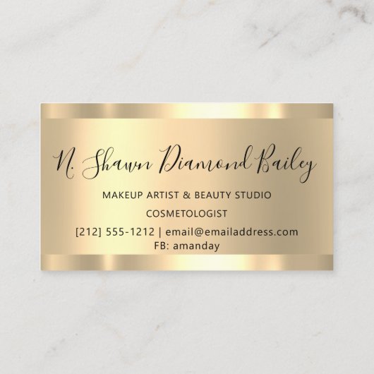 Professional Makeup Lashes HoloGrapes Visitekaartje (Achterkant)