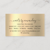 Professional Makeup Nail Logo Holograaf Visitekaartje (Achterkant)