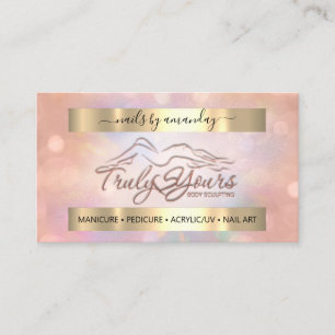 Professional Makeup Nail Logo Holograaf Visitekaartje
