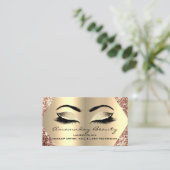 Professional Makeup Nails Appointcard Gold Visitekaartje (Staand voorkant)