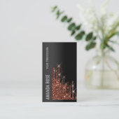 Professional Makeup VIP Event Planner Drip Brown Visitekaartje (Staand voorkant)