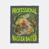 Professional Master Baiter Funny Fishing Meme Boot Fleece Deken (Voorkant)