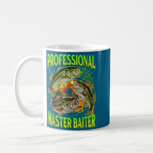 Professional Master Baiter Funny Fishing Meme Boot Koffiemok (Links)
