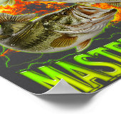 Professional Master Baiter Funny Fishing Meme Boot Poster (Hoek)