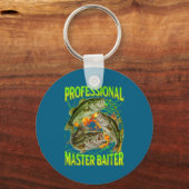 Professional Master Baiter Funny Fishing Meme Boot Sleutelhanger (Voorkant)